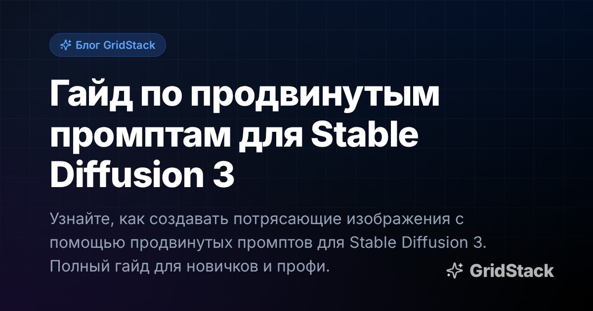 Гайд по продвинутым промптам для Stable Diffusion 3