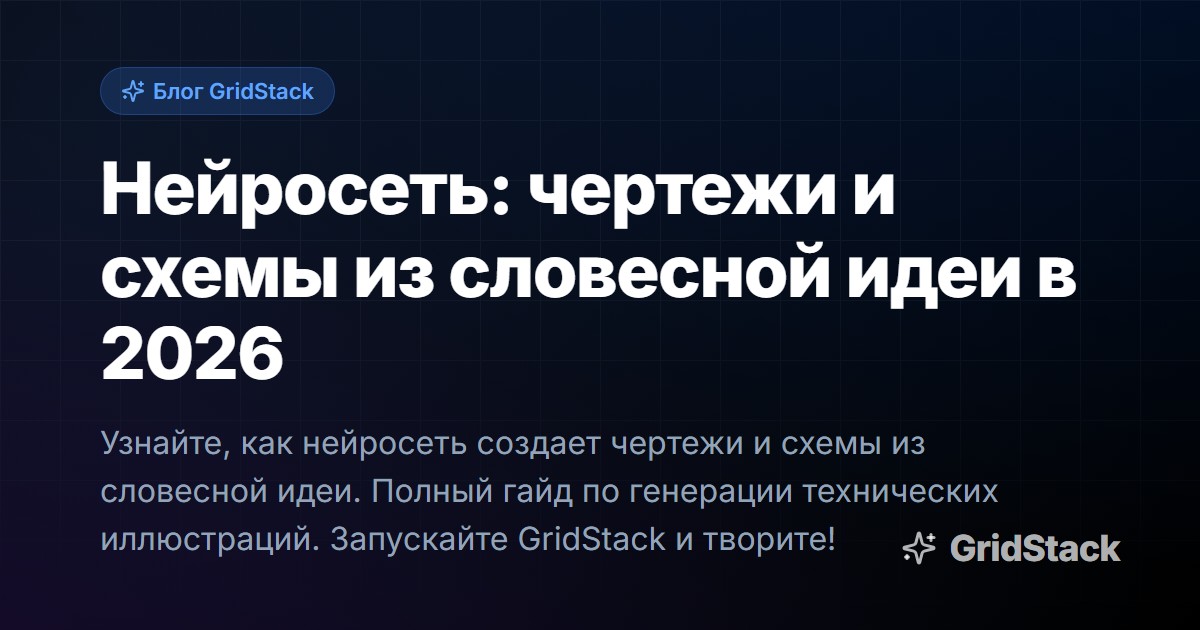 Нейросеть: чертежи и схемы из словесной идеи в 2026