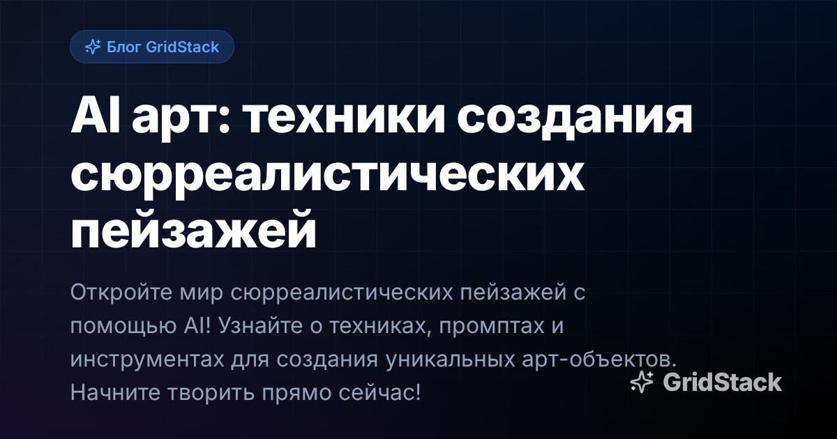 AI арт: техники создания сюрреалистических пейзажей