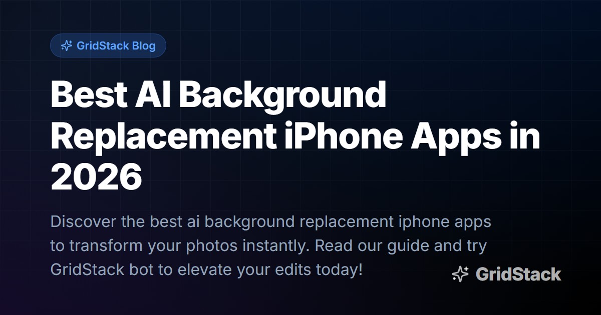 Best AI Background Replacement iPhone Apps in 2026