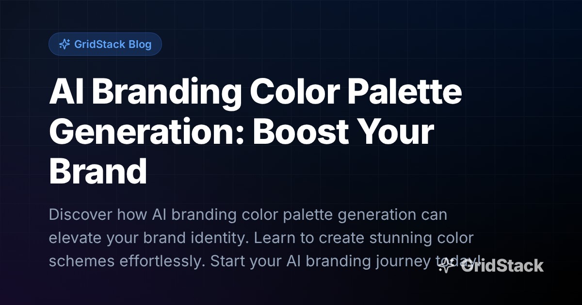 AI Branding Color Palette Generation: Boost Your Brand