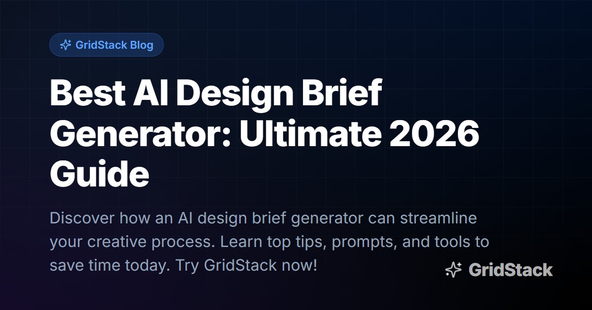 Best AI Design Brief Generator: Ultimate 2026 Guide