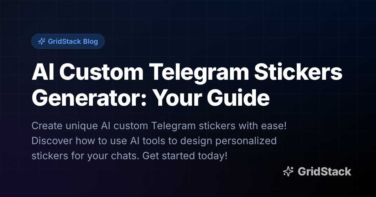AI Custom Telegram Stickers Generator: Your Guide