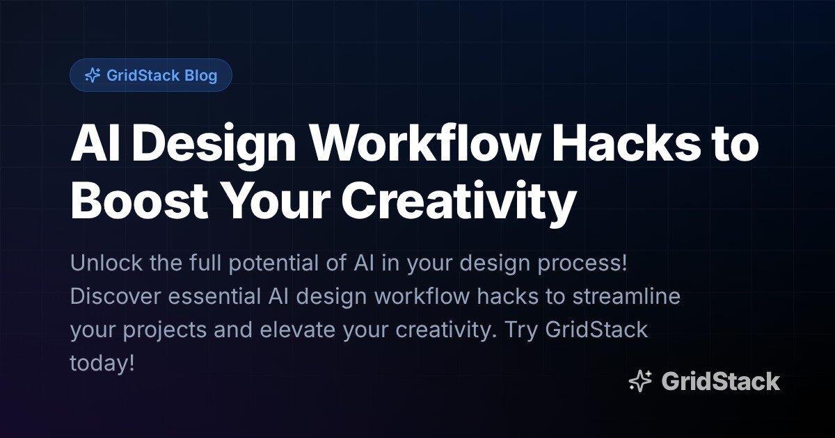 AI Design Workflow Hacks to Boost Your Creativity
