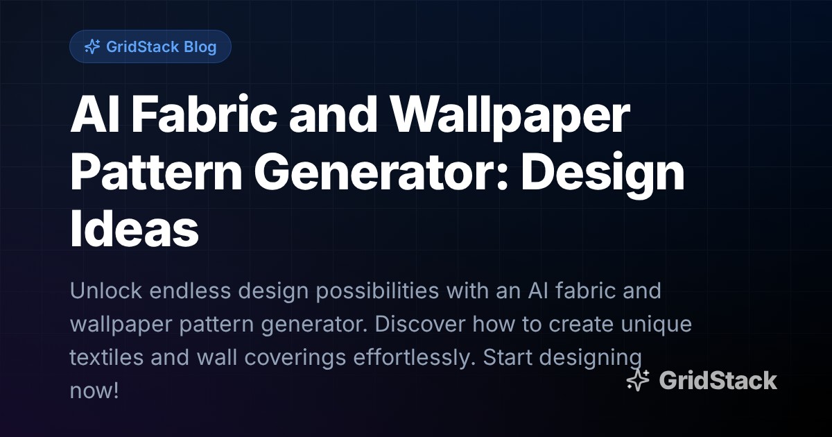 AI Fabric and Wallpaper Pattern Generator: Design Ideas