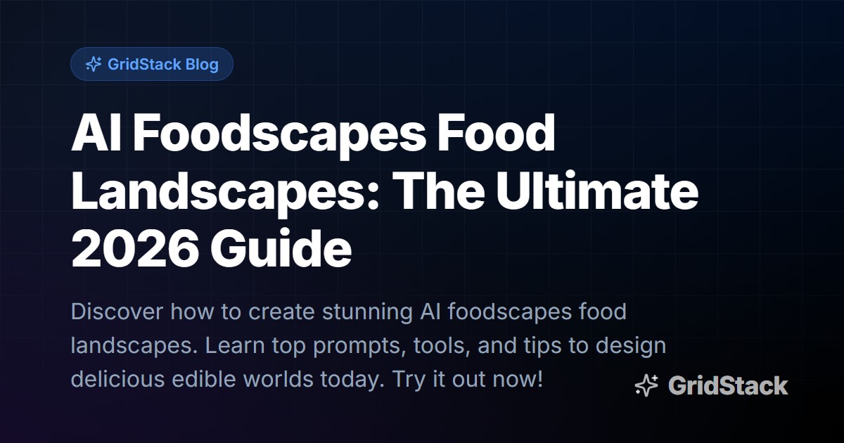 AI Foodscapes Food Landscapes: The Ultimate 2026 Guide