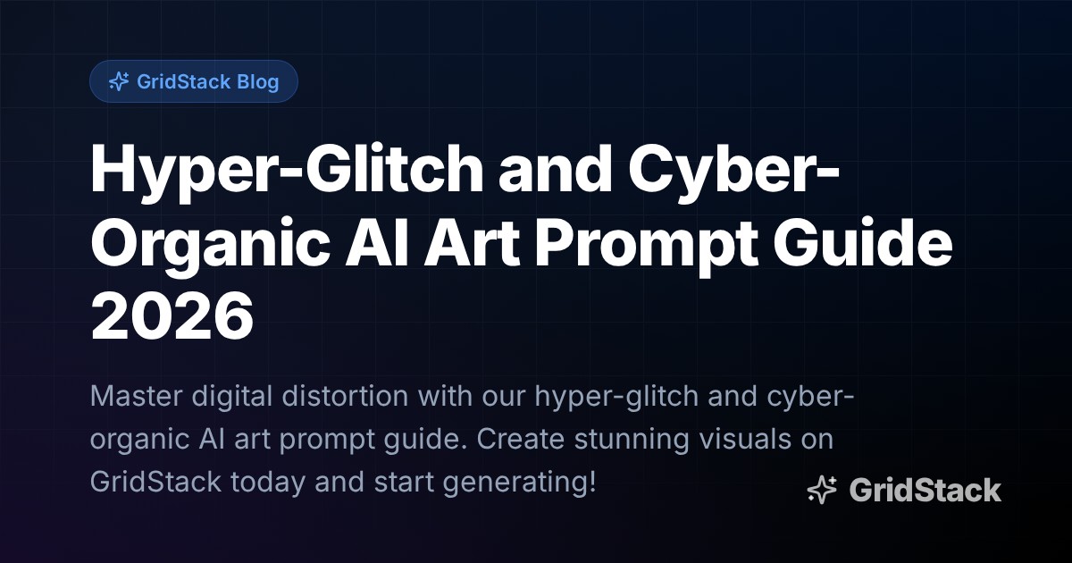 Hyper-Glitch and Cyber-Organic AI Art Prompt Guide 2026