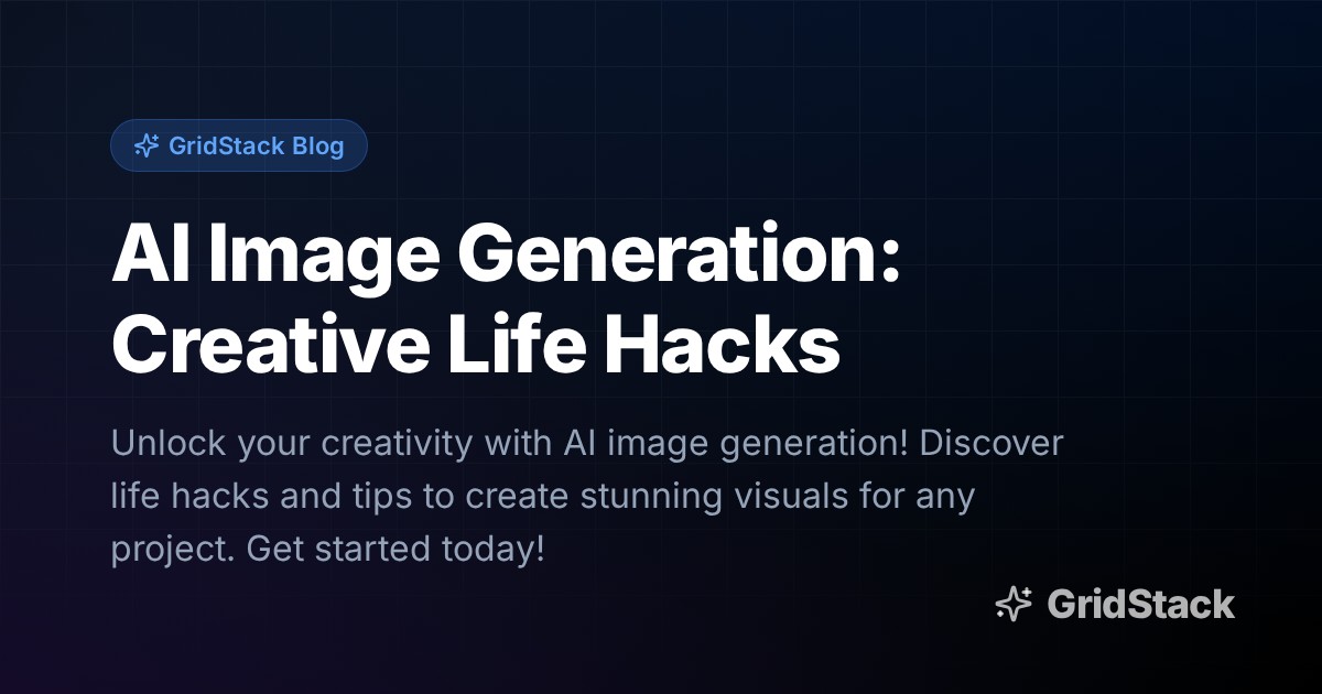 AI Image Generation: Creative Life Hacks