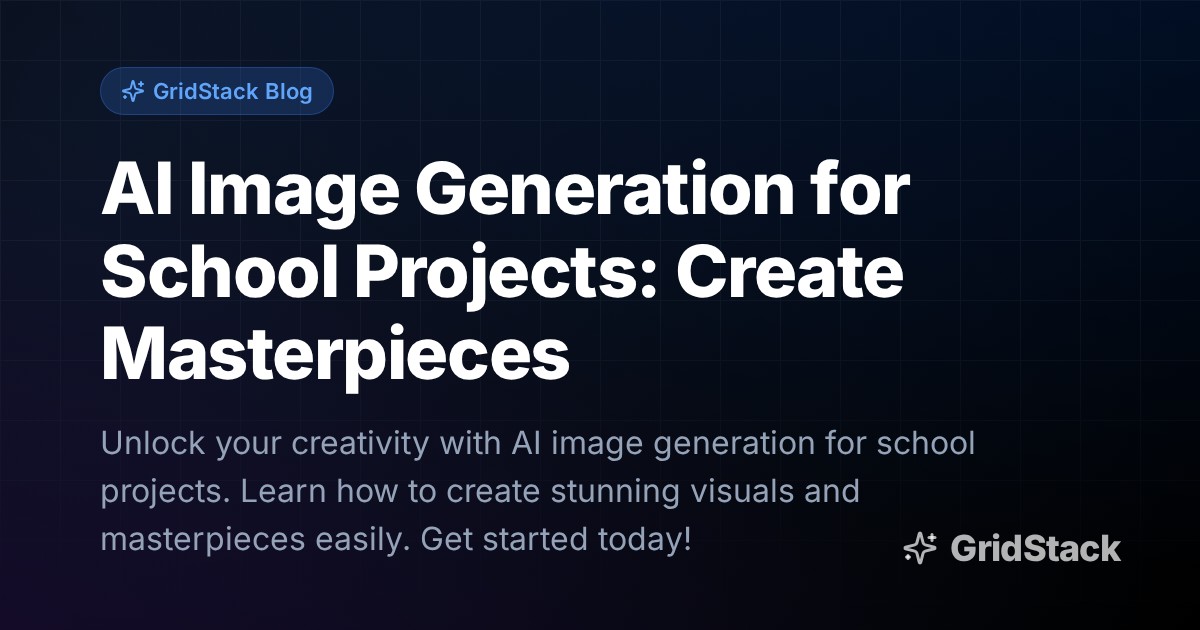 AI Image Generation for School Projects: Create Masterpieces