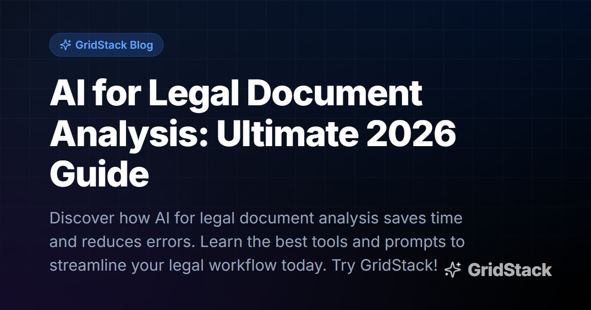AI for Legal Document Analysis: Ultimate 2026 Guide