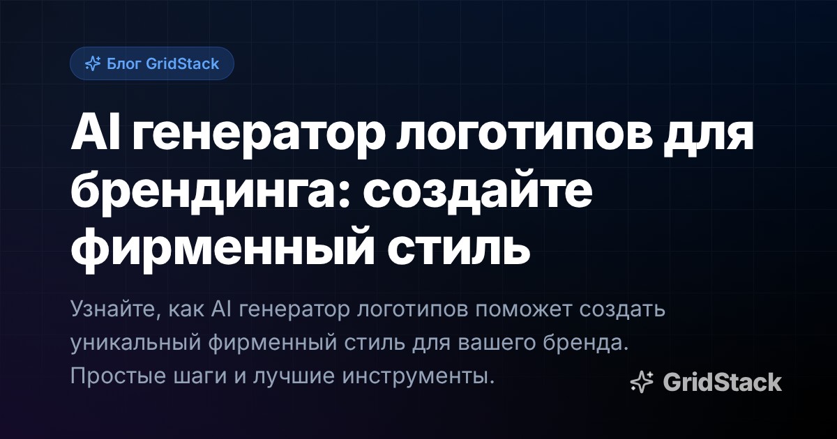AI генератор логотипов для брендинга: создайте фирменный стиль