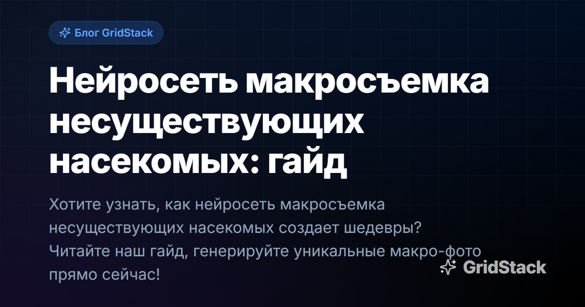 Нейросеть макросъемка несуществующих насекомых: гайд