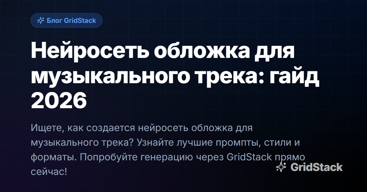Нейросеть обложка для музыкального трека: гайд 2026