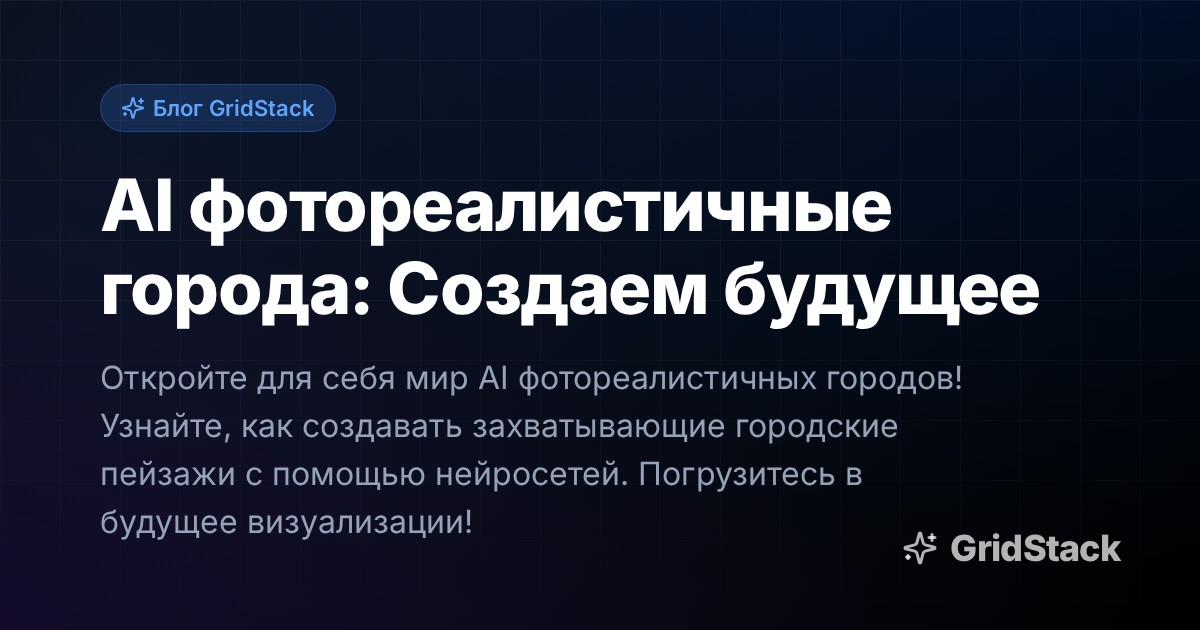 AI фотореалистичные города: Создаем будущее