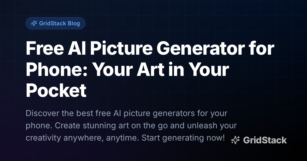 Free AI Picture Generator for Phone: Your Art in Your Pocket