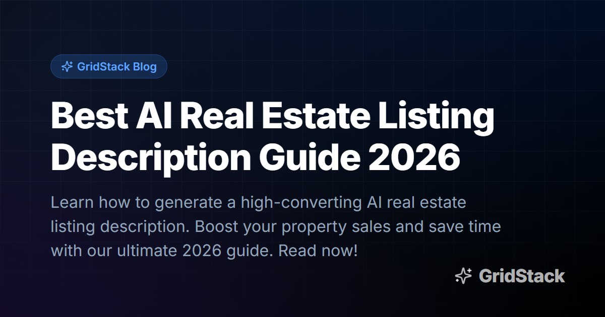 Best AI Real Estate Listing Description Guide 2026