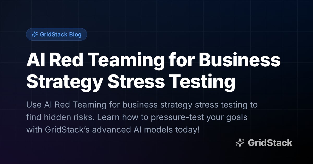 AI Red Teaming for Business Strategy Stress Testing