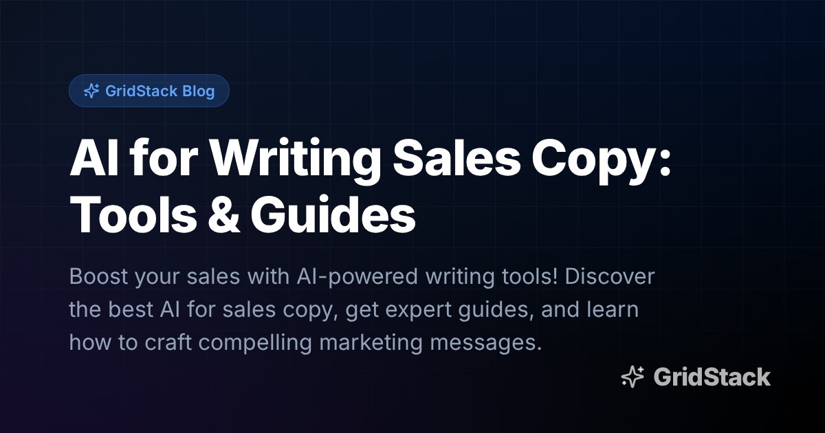 AI for Writing Sales Copy: Tools & Guides