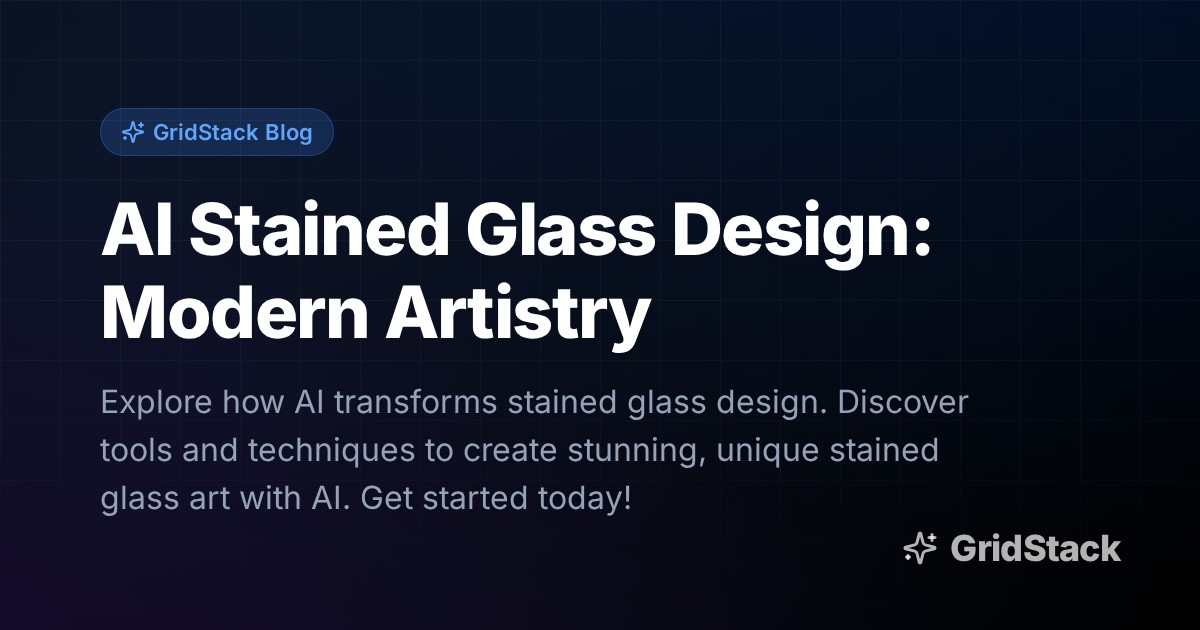 AI Stained Glass Design: Modern Artistry