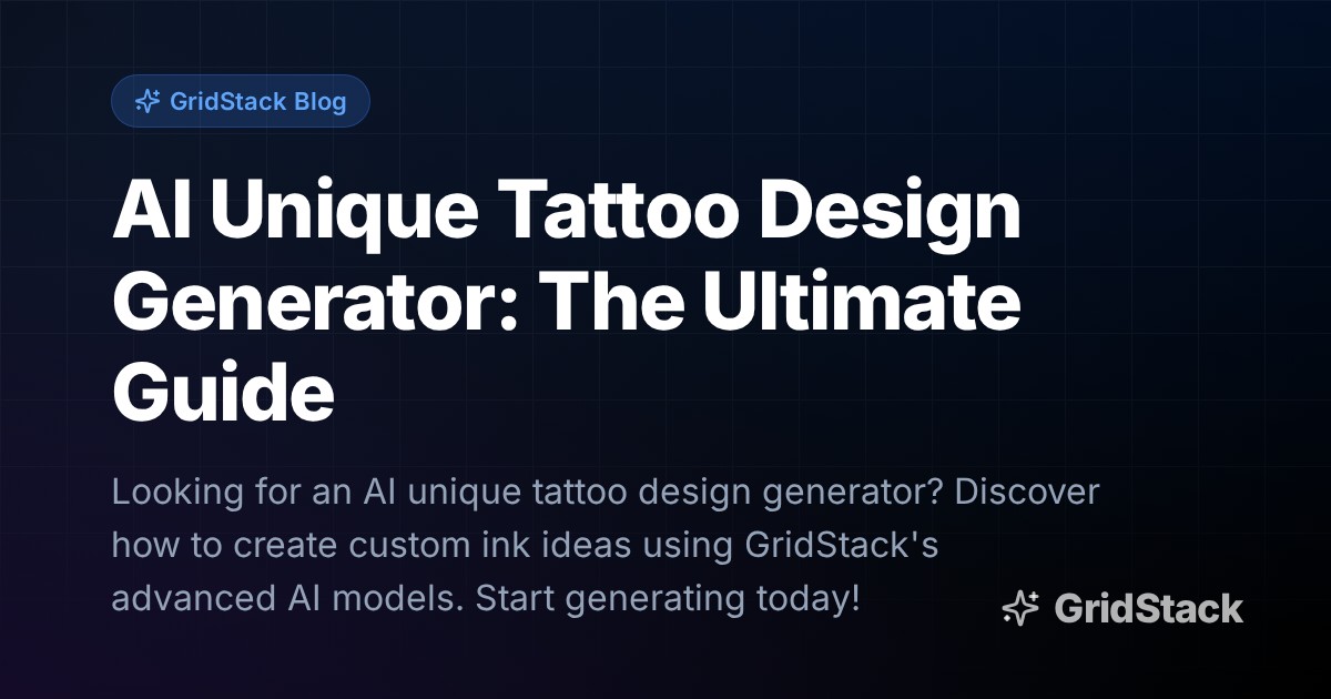 AI Unique Tattoo Design Generator: The Ultimate Guide