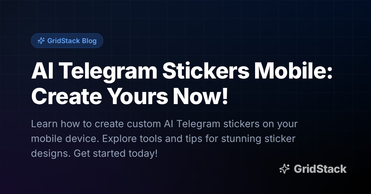 AI Telegram Stickers Mobile: Create Yours Now!