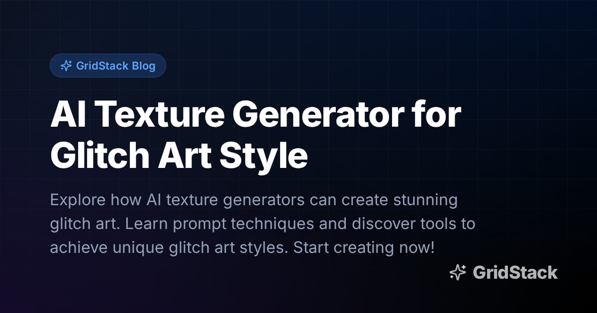 AI Texture Generator for Glitch Art Style