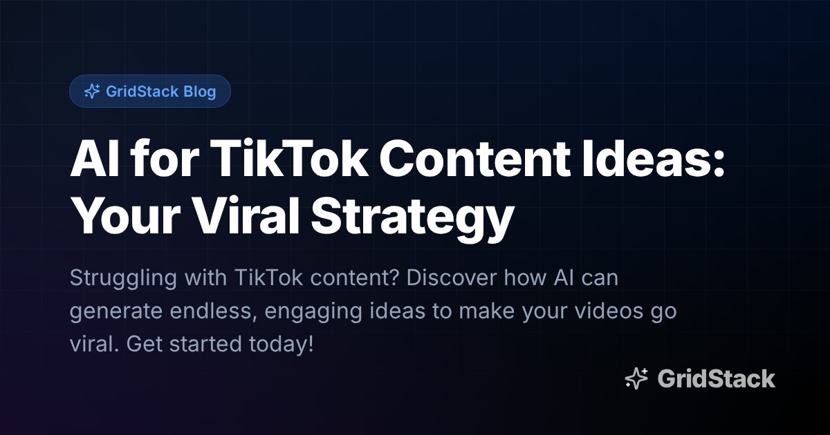 AI for TikTok Content Ideas: Your Viral Strategy