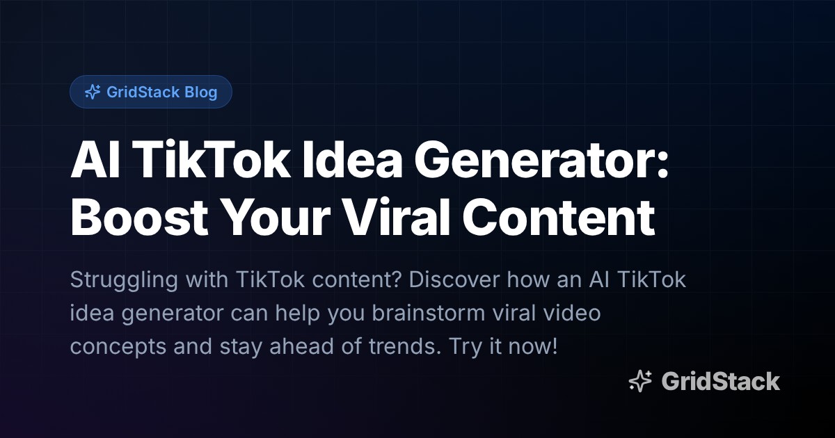 AI TikTok Idea Generator: Boost Your Viral Content