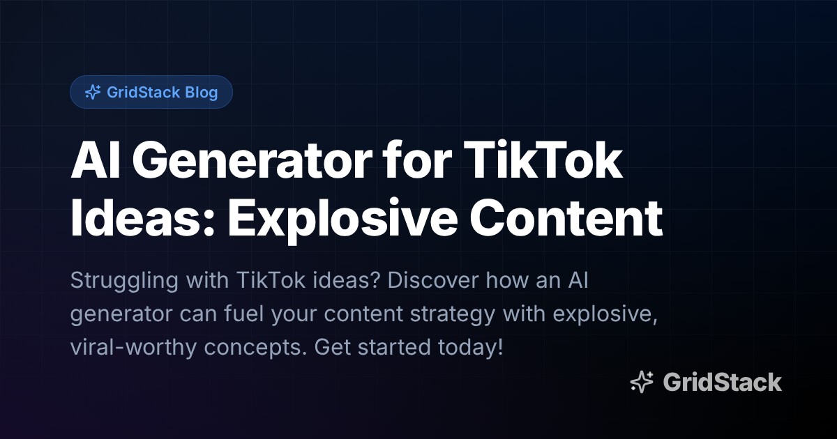 AI Generator for TikTok Ideas: Explosive Content