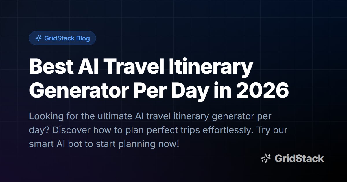 Best AI Travel Itinerary Generator Per Day in 2026