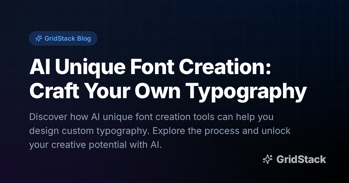 AI Unique Font Creation: Craft Your Own Typography