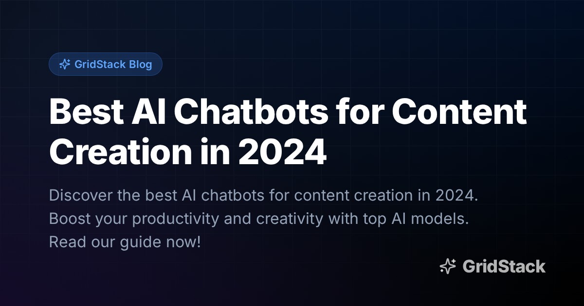 Best AI Chatbots for Content Creation in 2024