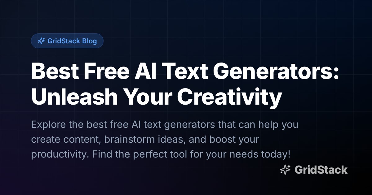 Best Free AI Text Generators: Unleash Your Creativity