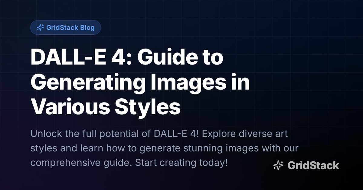 DALL-E 4: Guide to Generating Images in Various Styles