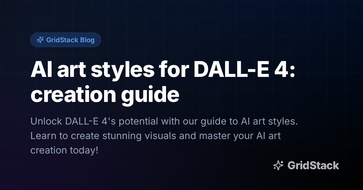 AI art styles for DALL-E 4: creation guide