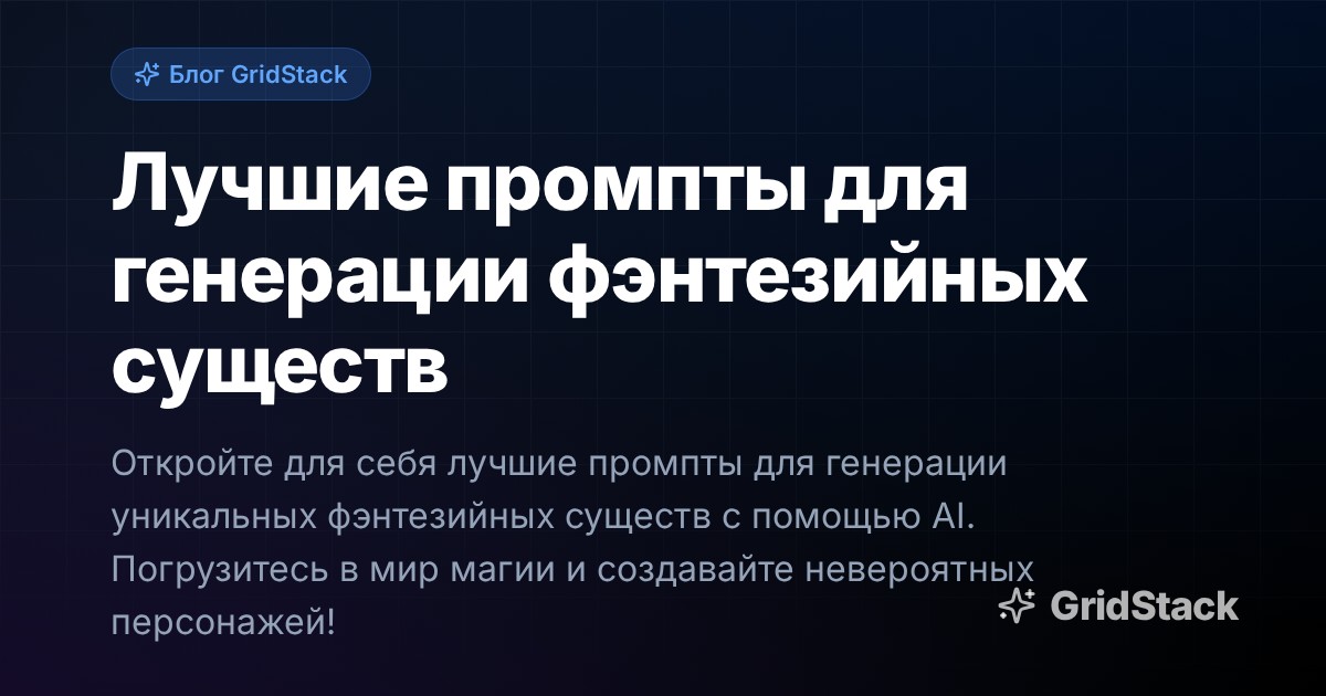 Лучшие промпты для генерации фэнтезийных существ