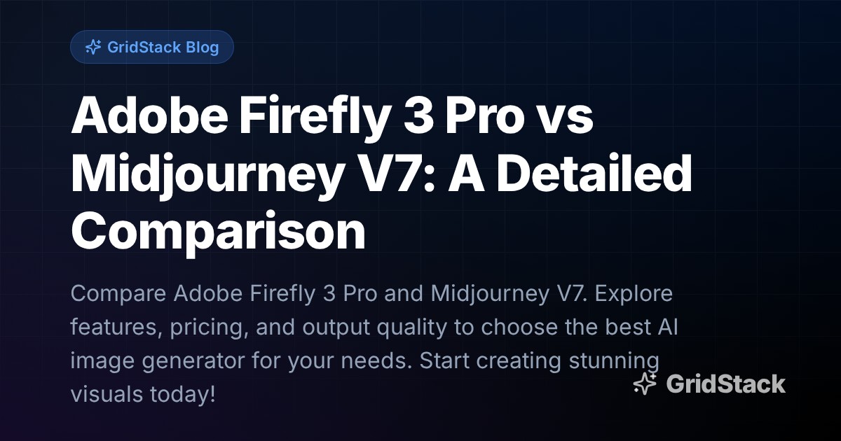 Adobe Firefly 3 Pro vs Midjourney V7: A Detailed Comparison