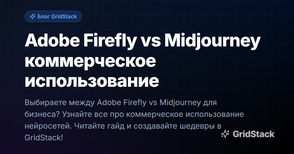 Adobe Firefly vs Midjourney коммерческое использование