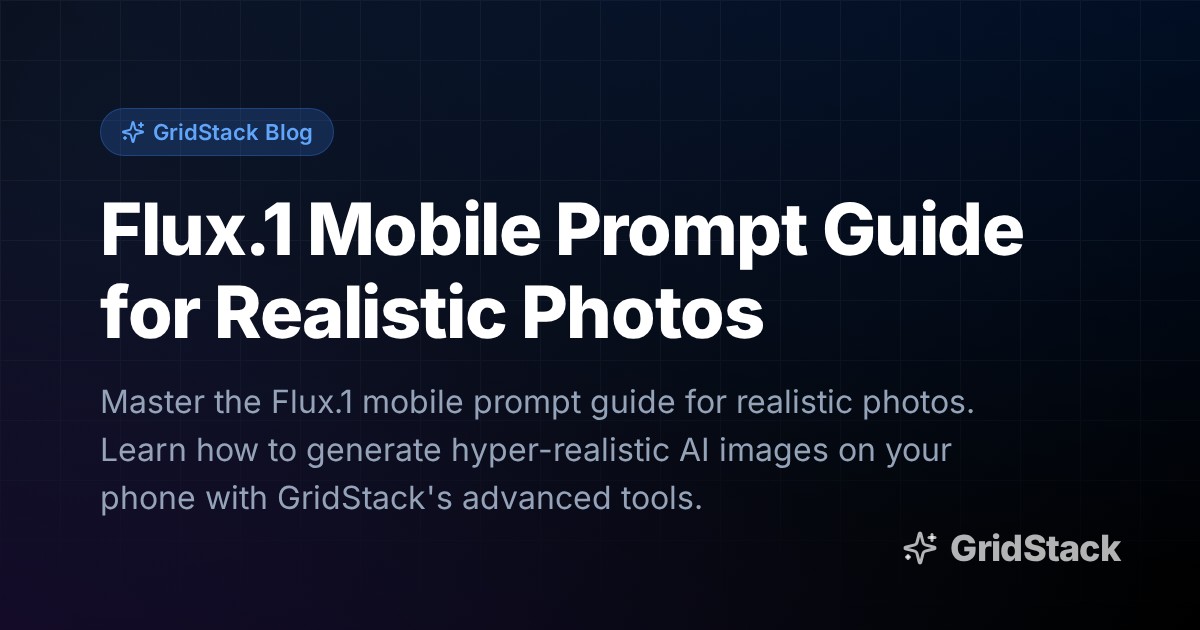 Flux.1 Mobile Prompt Guide for Realistic Photos