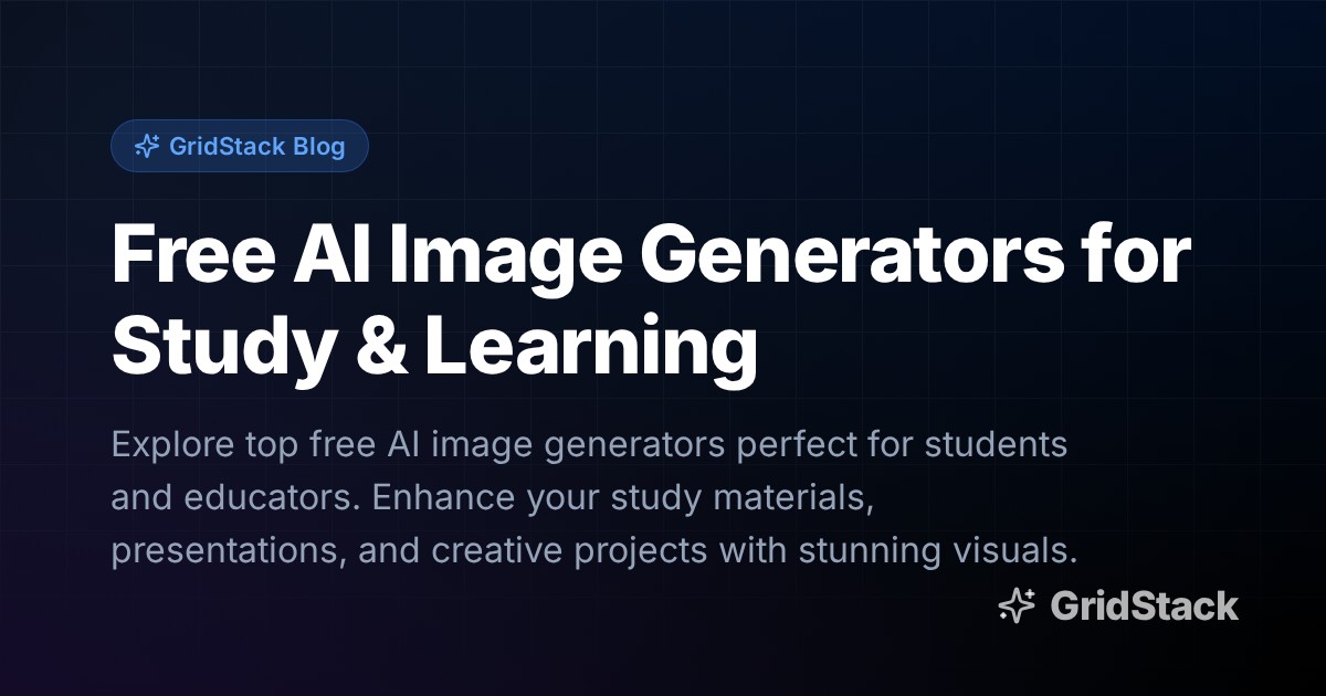 Free AI Image Generators for Study & Learning