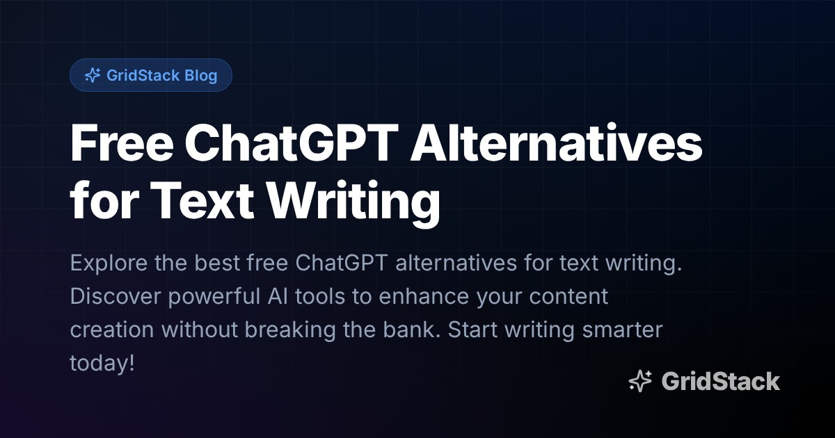 Free ChatGPT Alternatives for Text Writing
