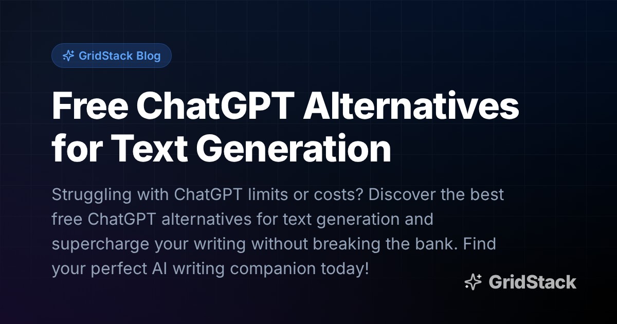 Free ChatGPT Alternatives for Text Generation