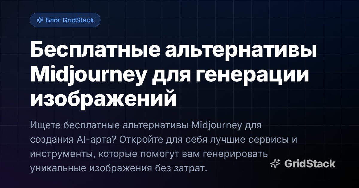Бесплатные альтернативы Midjourney для генерации изображений