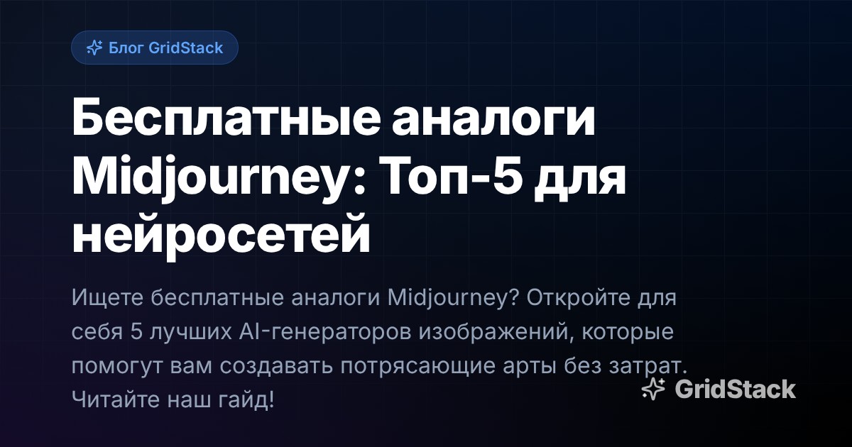 Бесплатные аналоги Midjourney: Топ-5 для нейросетей