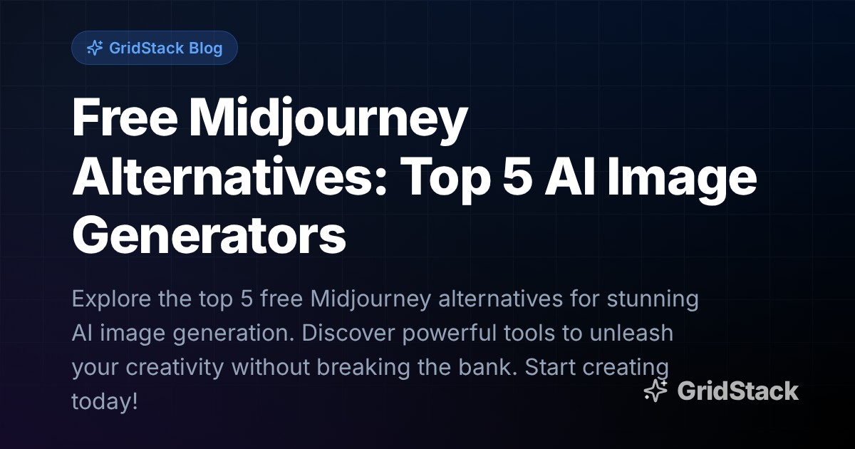 Free Midjourney Alternatives: Top 5 AI Image Generators