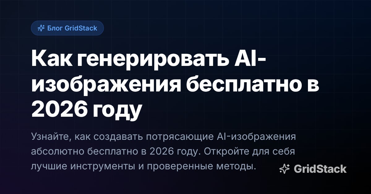 Как генерировать AI-изображения бесплатно в 2026 году
