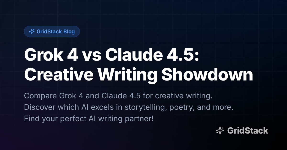 Grok 4 vs Claude 4.5: Creative Writing Showdown