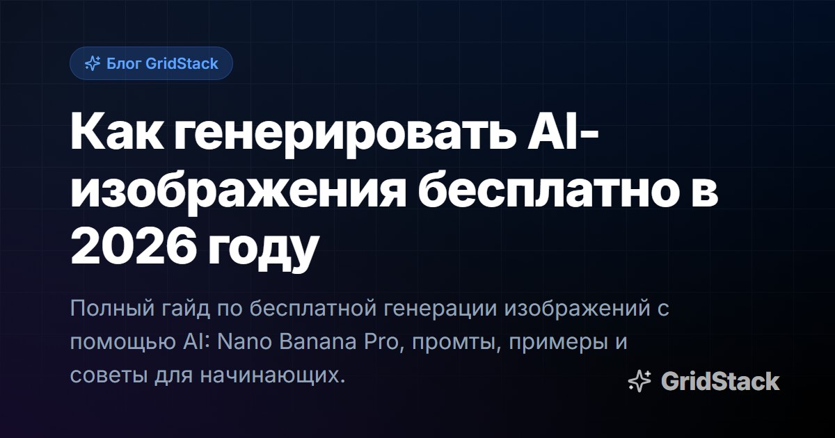 Как генерировать AI-изображения бесплатно в 2026 году