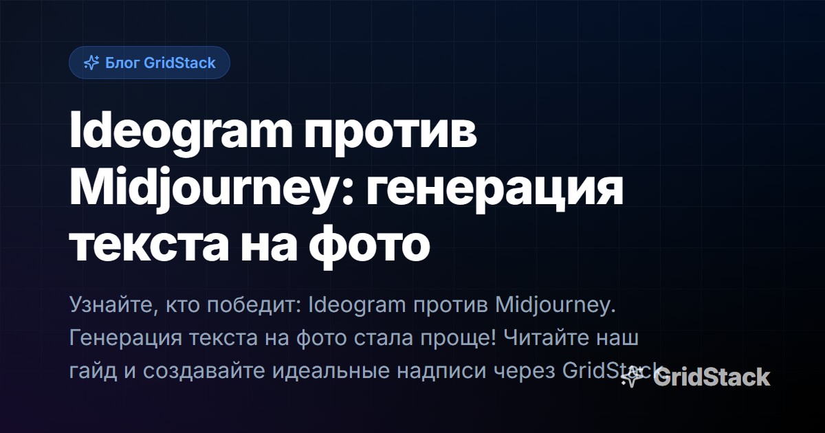 Ideogram против Midjourney: генерация текста на фото