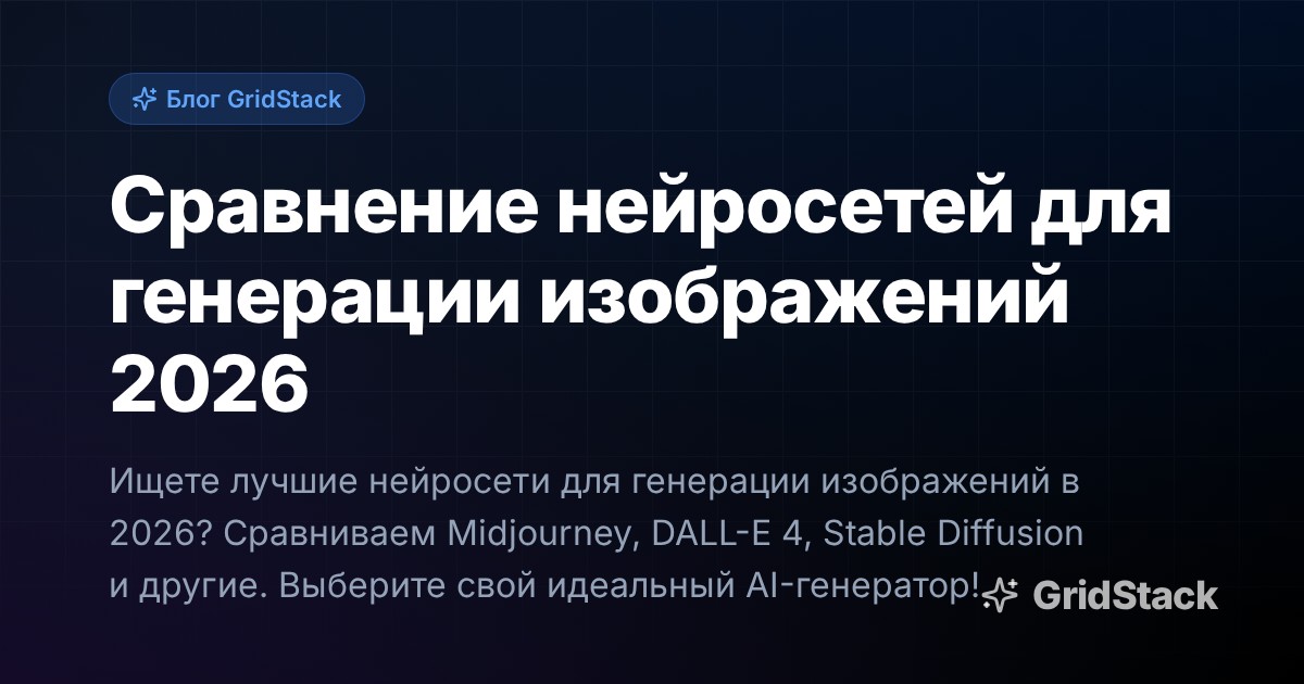 Сравнение нейросетей для генерации изображений 2026